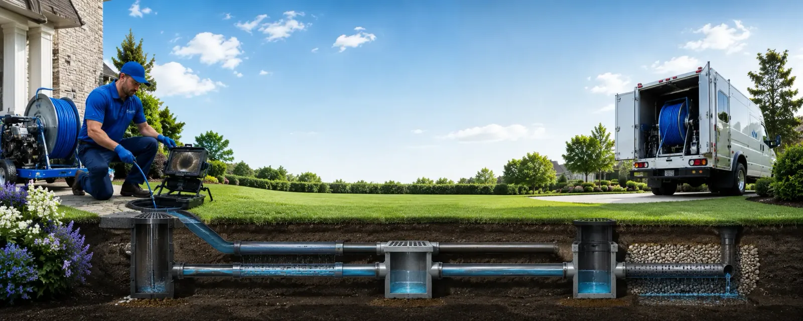 Outdoor drain cleaning information for New Hope, VA